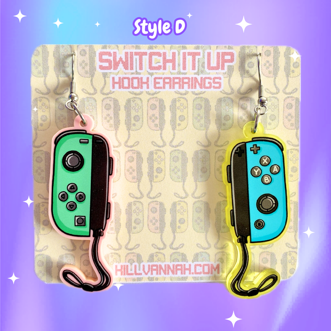 Switch It Up - Acrylic Hook Earrings