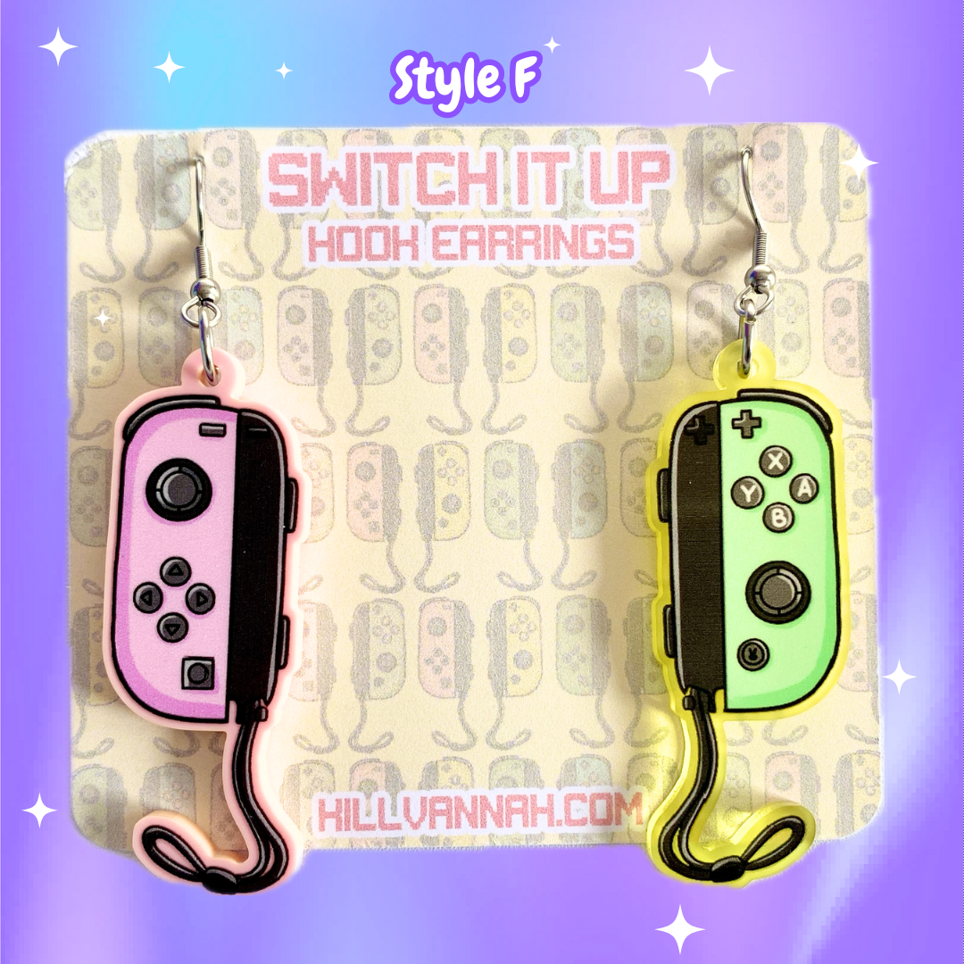 Switch It Up - Acrylic Hook Earrings