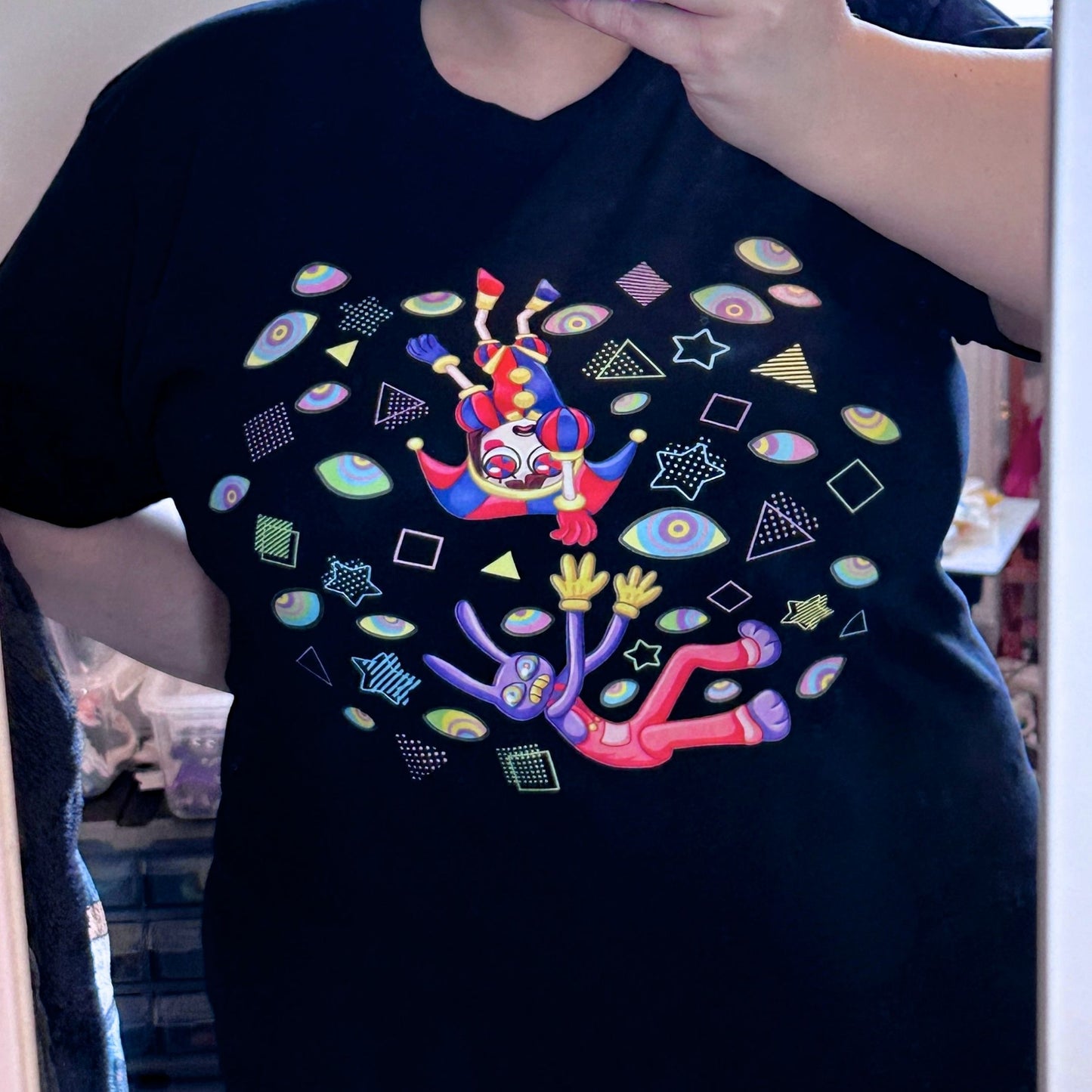 Digital Fall - The Amazing Digital Circus inspired Cotton T-Shirt