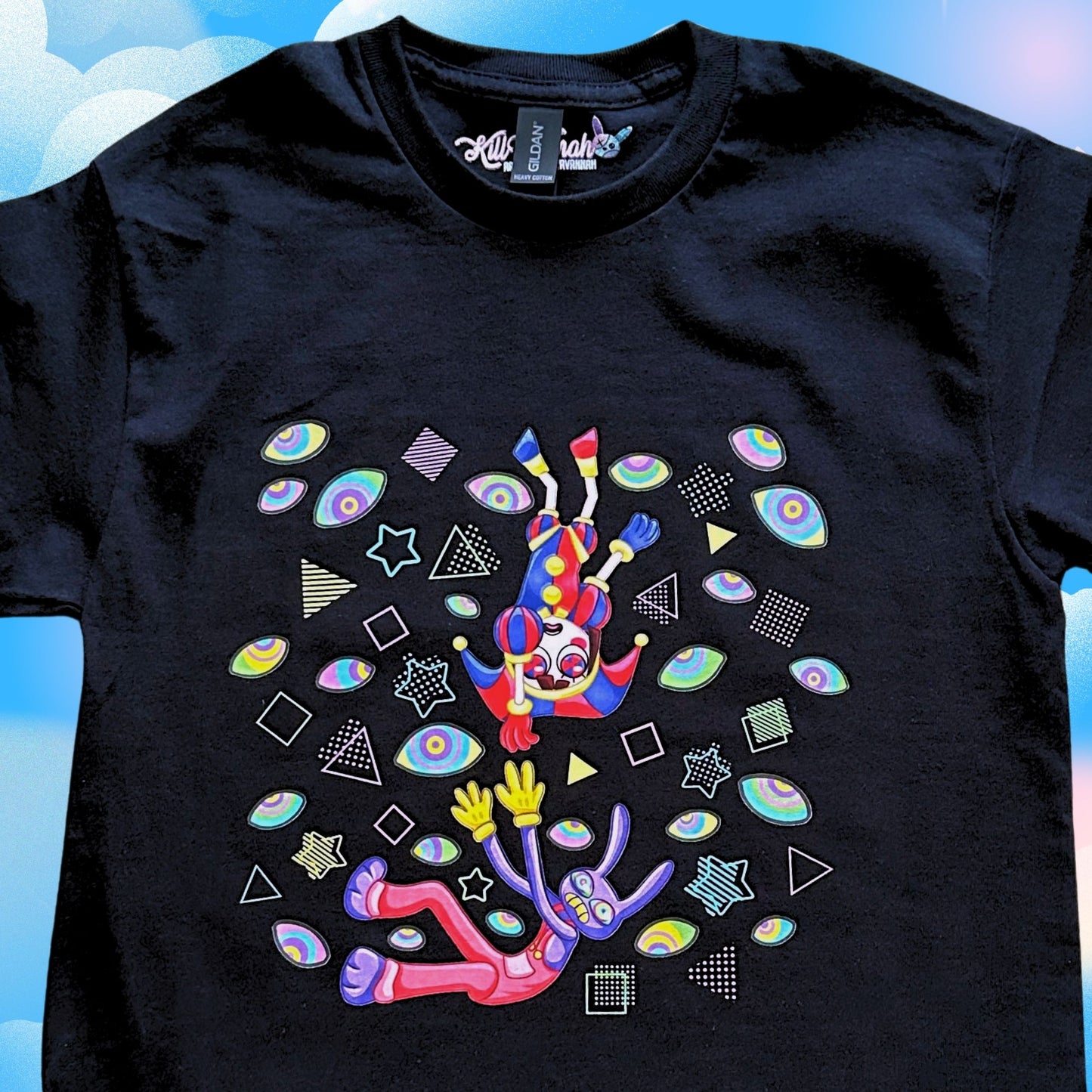 Digital Fall - The Amazing Digital Circus inspired Cotton T-Shirt