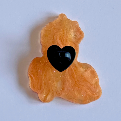 Underworld Prince - Orange Pearl Acrylic Pin - Hades Inspired