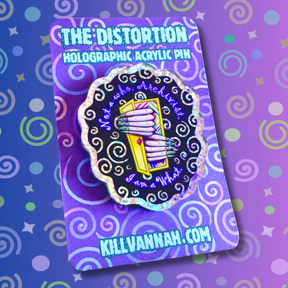 The Distortion - The Magnus Archives inspired Holographic Acrylic Pin