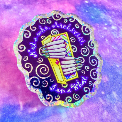 The Distortion - The Magnus Archives inspired Holographic Acrylic Pin