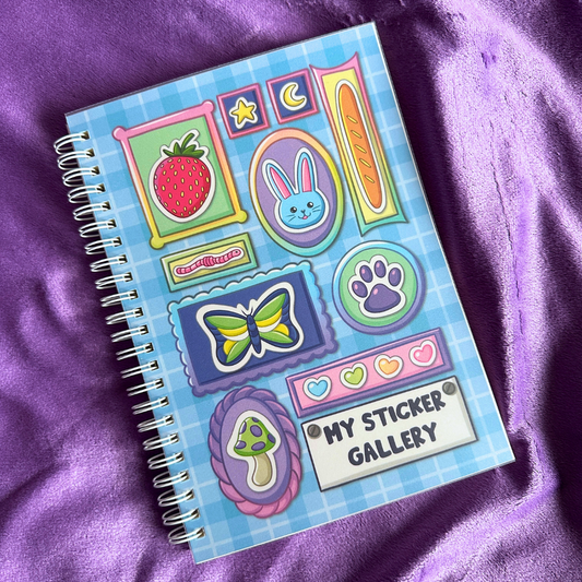 My Sticker Gallery - Sticker Album with Sticker Sheet - DIY The Backside Gallery!