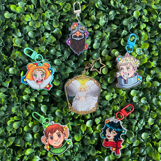 Tasty Adventures - Acrylic Keychains - Dungeon Meshi inspired - Many color variations