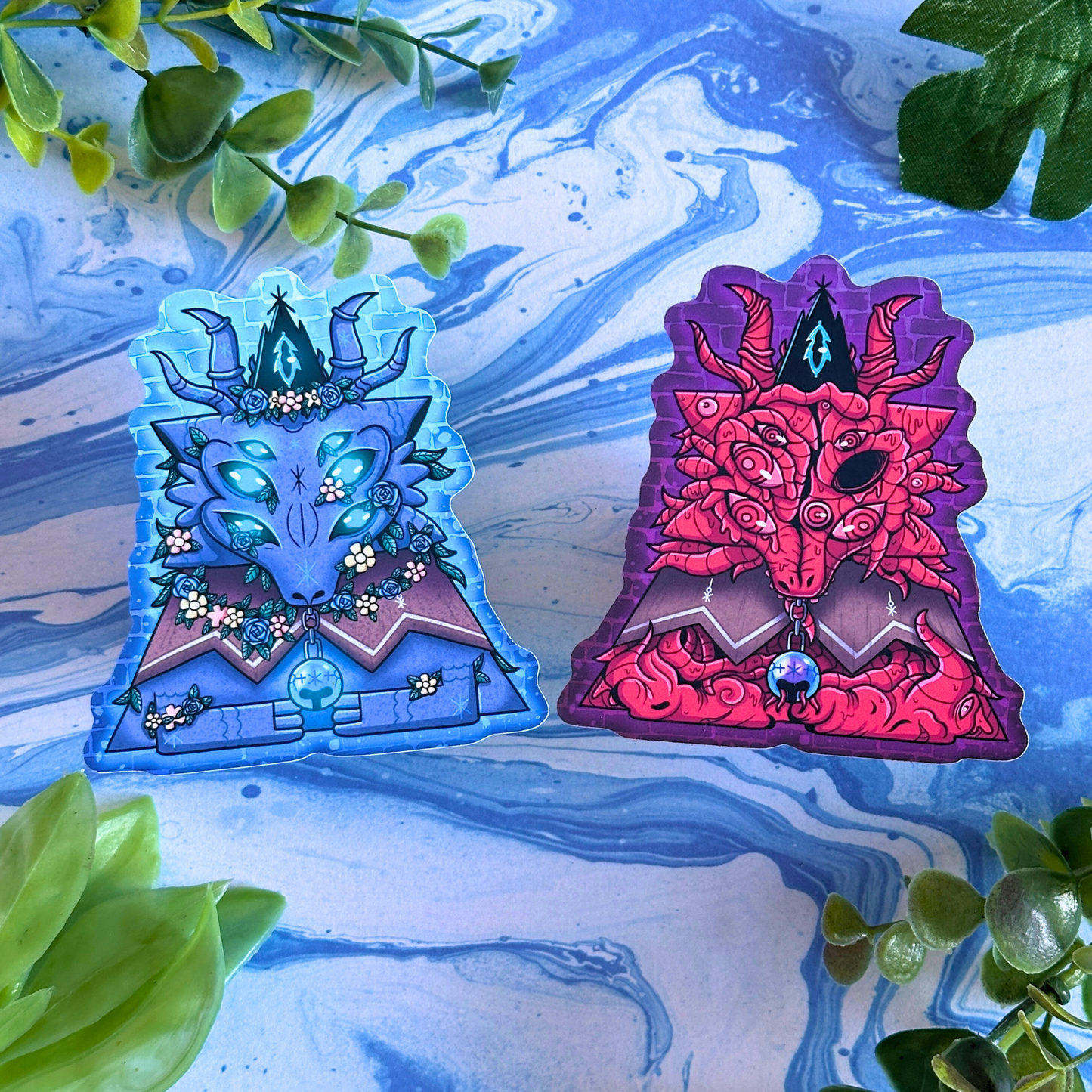 Goddess of Winter - Yngya - Cult of the Lamb Woolhaven inspired stickers