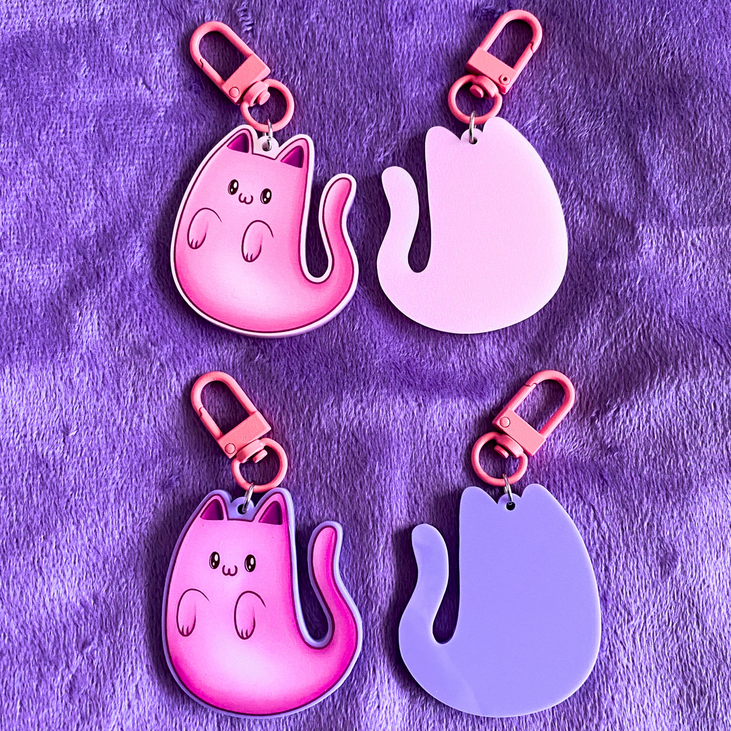 Ghost Kitty  - Acrylic Keychains