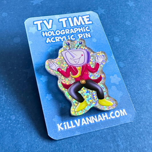 Mr. (Ant) Tenna - Deltarune inspired Holographic Acrylic Pin