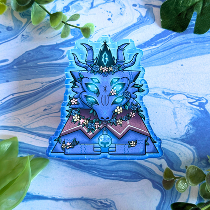 Goddess of Winter - Yngya - Cult of the Lamb Woolhaven inspired stickers