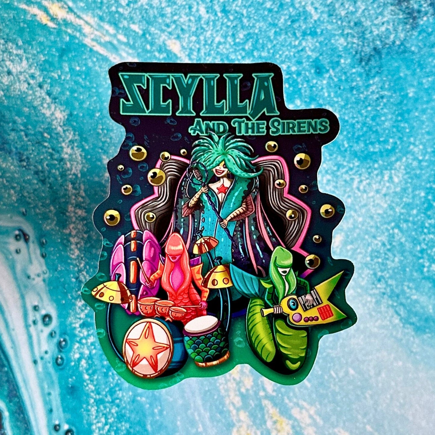 Scylla and the Sirens - Hades 2 Inspired Glossy Vinyl Sticker
