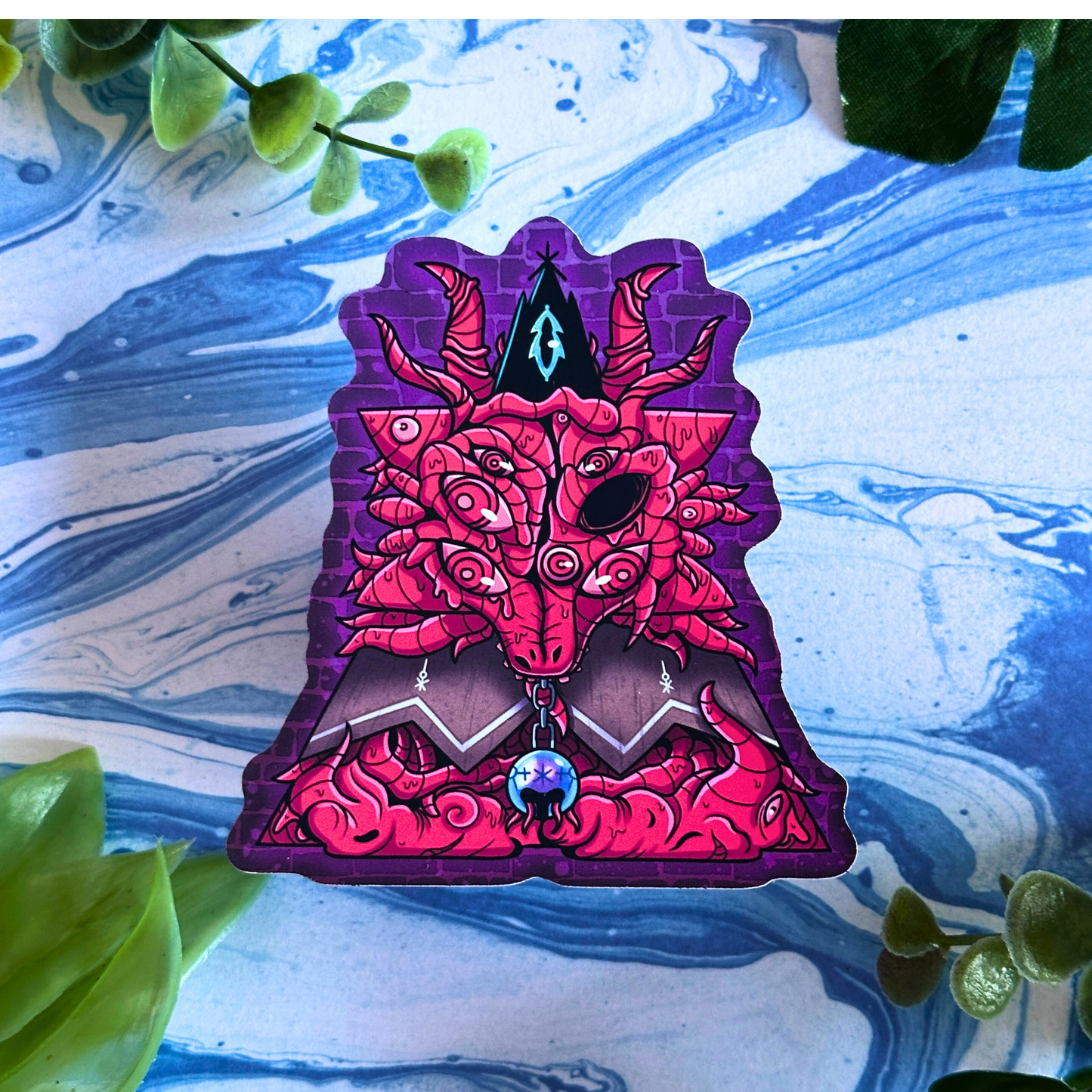 Goddess of Winter - Yngya - Cult of the Lamb Woolhaven inspired stickers