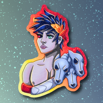 Underworld Royalty - Hades and Hades 2 inspired Glitter Sticker