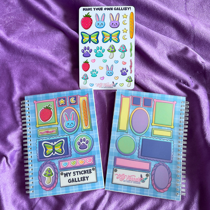 My Sticker Gallery - Sticker Album with Sticker Sheet - DIY The Backside Gallery!