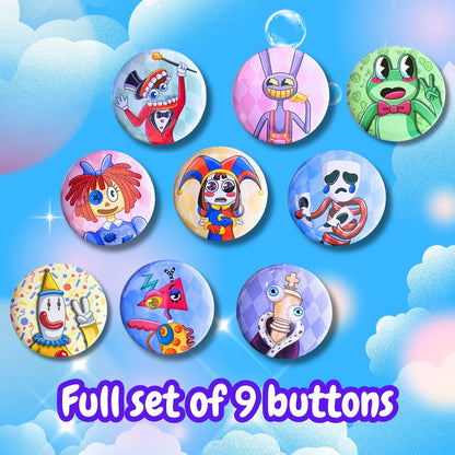 The Amazing Digital Circus Friends - Pinback buttons