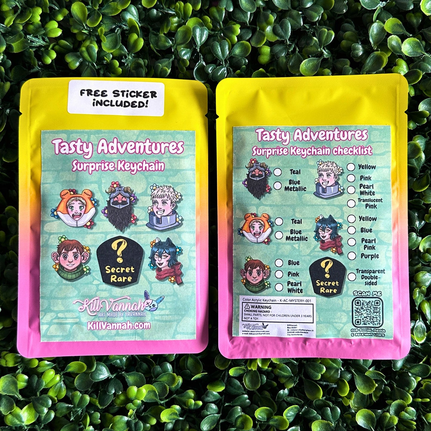 SURPRISE BAG - Tasty Adventures - Keychain with sticker included - Dungeon Meshi inspired