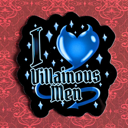 Villain Lover - Vinyl Stickers - I love villains / I love villainous women/men