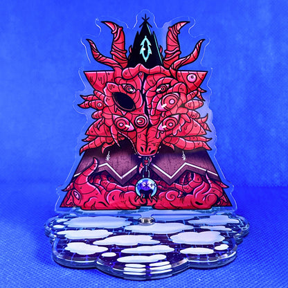 Goddess of Winter - Rotating Acrylic Standee - Cult of the Lamb Woolhaven inspired
