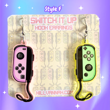 Load image into Gallery viewer, Switch It Up - Acrylic Hook Earrings
