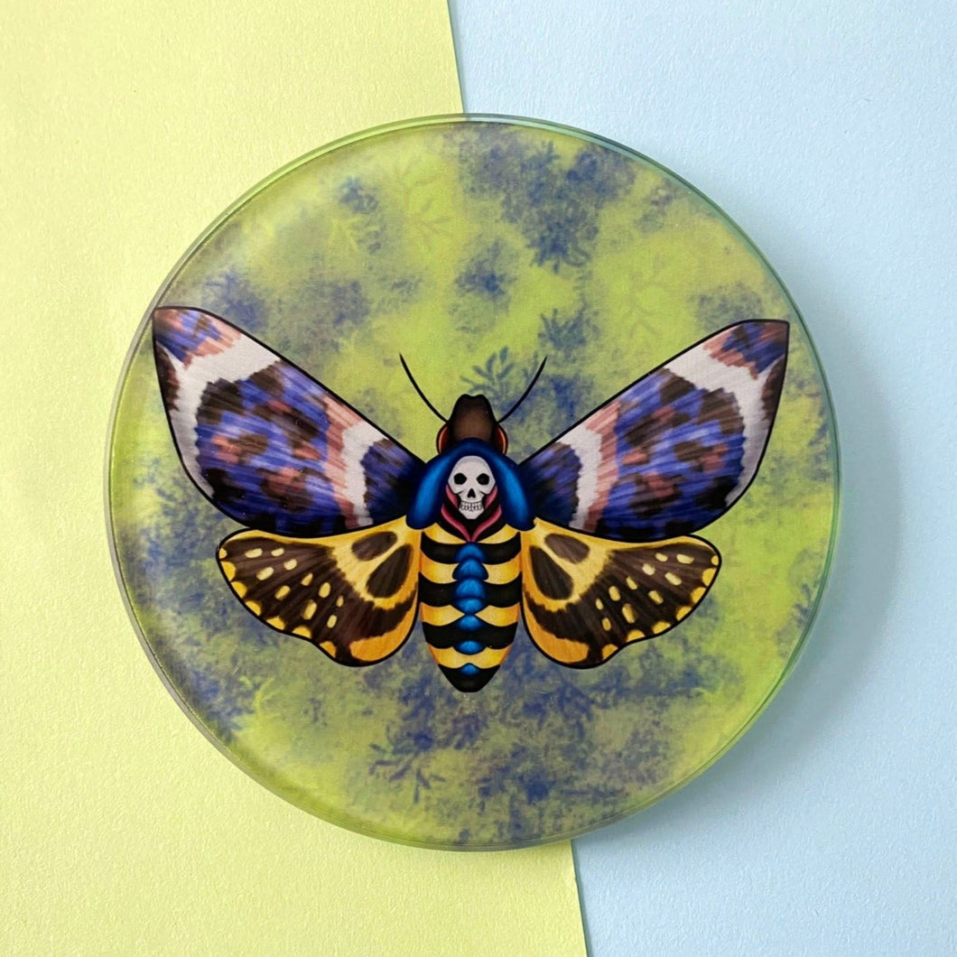 Death's-Head Moth - Glass Coaster
