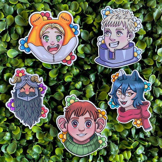 Tasty Adventures - Delicious in Dungeon inspired sticker set