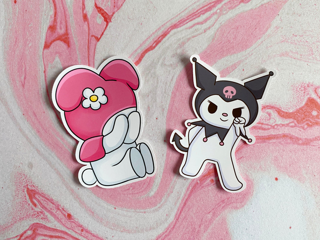 My Melody & Kuromi - Cute sticker set