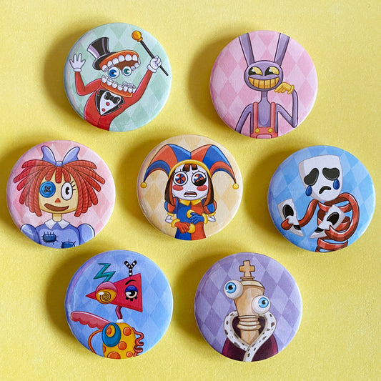 The Amazing Digital Circus - Pinback button set