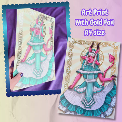 Tyranny - Gold Foil Art Print - Critical Role inspired