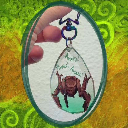 Amaze - Diamond Cut Acrylic Keychain - Rocky Project Hail Mary inspired