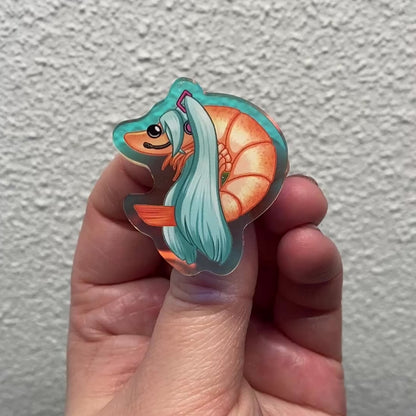 Hatsune Shrimpu - Rainbow Acrylic Pin