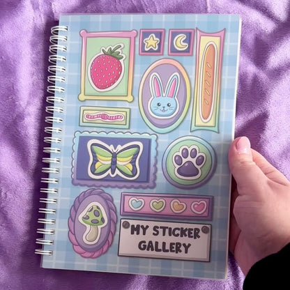 My Sticker Gallery - Sticker Album with Sticker Sheet - DIY The Backside Gallery!