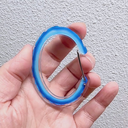 Now You're Thinking With Portals - Portal-Inspired Acrylic Carabiner Set - Great Gift for Gamers