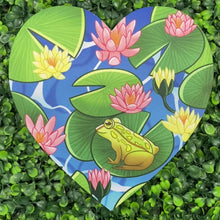 Load and play video in Gallery viewer, Frog Pond - Heart-Shaped Mousepad
