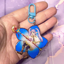 Load and play video in Gallery viewer, Beyond Journey’s End - Glitter Keychain
