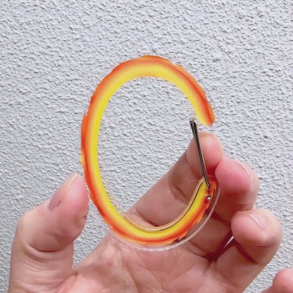 Now You're Thinking With Portals - Portal-Inspired Acrylic Carabiner Set - Great Gift for Gamers