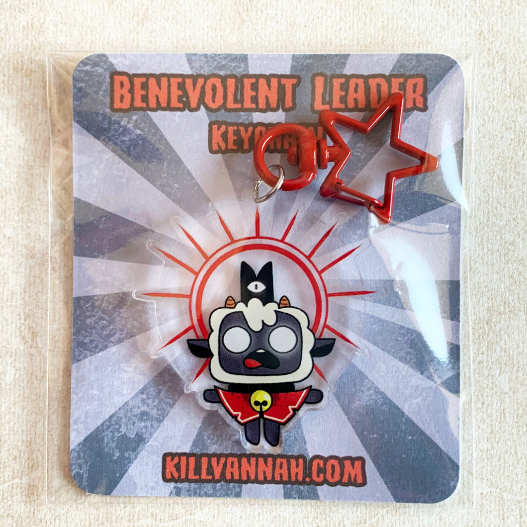 Benevolent Leader - Double-Sided Keychain - Cult of the Lamb inspired