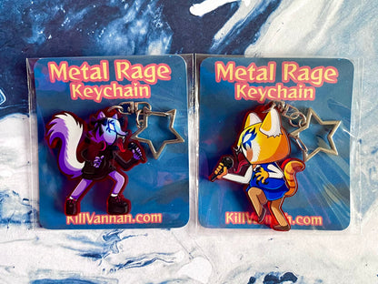 Metal Rage - Keychain - Aggretsuko inspired