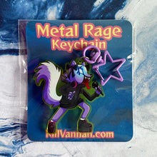 Load image into Gallery viewer, Metal Rage - Keychain - Aggretsuko inspired
