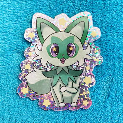 Shiny Poképals - Scarlet and Violet Starter Holographic Sticker