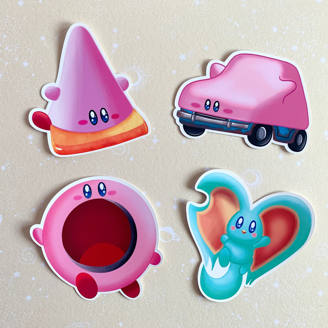 Kirby Mouthful mode & Elfilin stickers