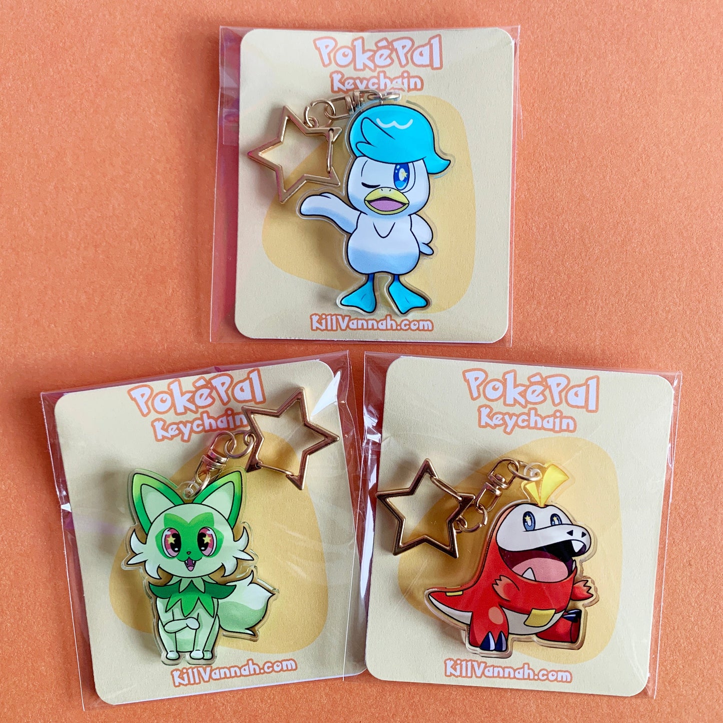 Poképals - Scarlet and Violet Starter Keychains