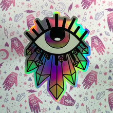 Load and play video in Gallery viewer, Crystal Visions - Holographic Sticker
