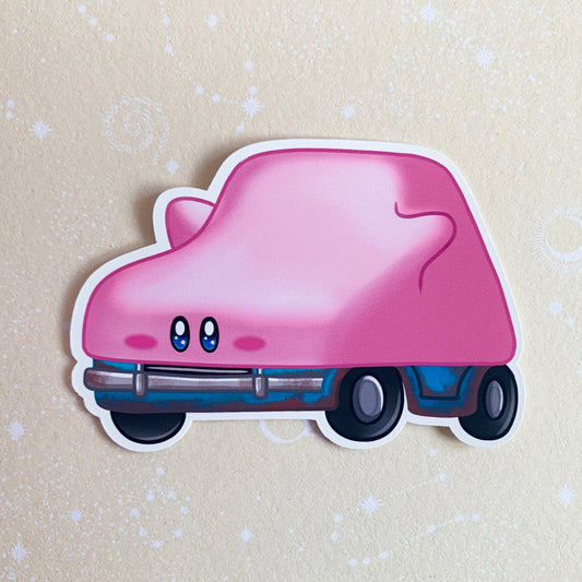 Carby Sticker - Kirby Inspired