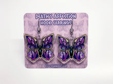 Load image into Gallery viewer, Death&#39;s Affection - Hook Earrings - Hades inspired
