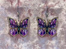 Load image into Gallery viewer, Death&#39;s Affection - Hook Earrings - Hades inspired
