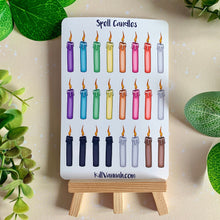 Load image into Gallery viewer, Spell Candles - Planner Sticker Sheet
