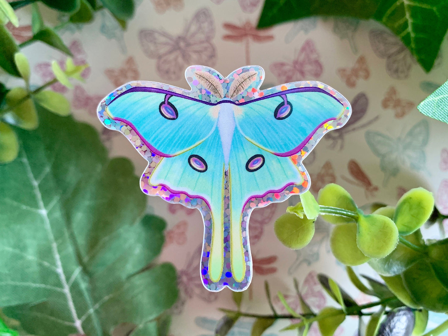 Luna Moth - Holographic sticker