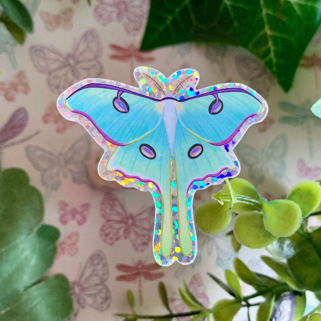 Luna Moth - Holographic sticker