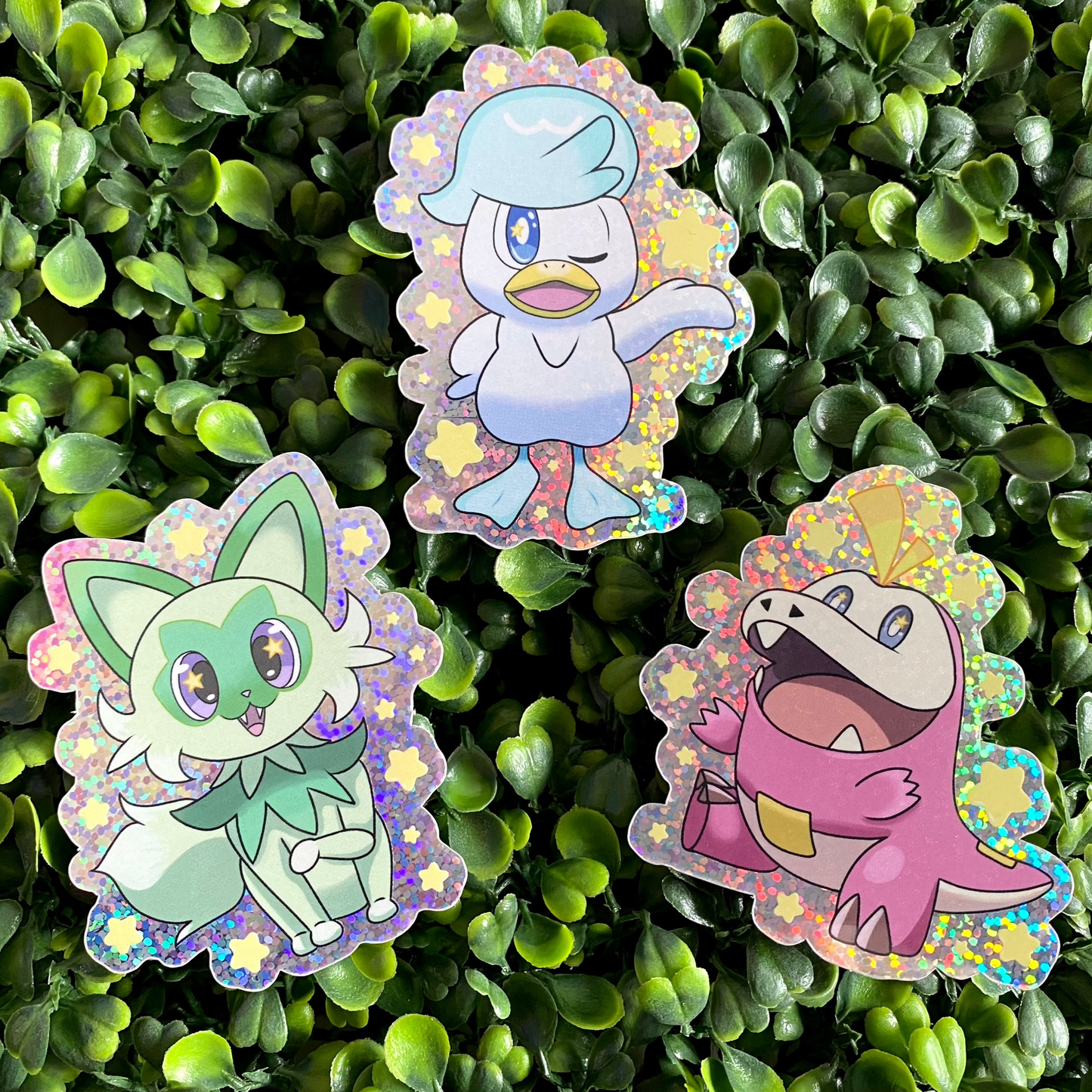 Shiny Poképals - Scarlet and Violet Starter Holographic Sticker