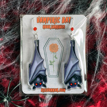 Load image into Gallery viewer, Vampiric Bat - Acrylic Hook Earrings
