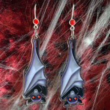 Load image into Gallery viewer, Vampiric Bat - Acrylic Hook Earrings
